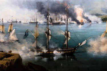 ナヴァランの戦い；スファクテリア島南端からの眺め