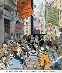ウォール街がルイ・グラッケンズ1866-1933（画家）の切手を取引すれば、多少は役に立つかもしれない。1907年発行。