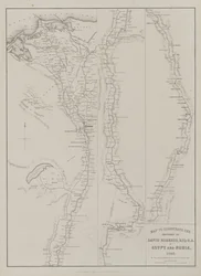 エジプトとヌビア、第 III 巻: デビッド ロバーツのスケッチを示す地図、Esq: R.A. エジプトとヌビアで 1849