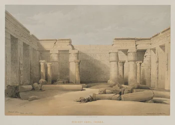 エジプトとヌビア、ボリュームII：Medinet Abou、テーベ、1847。