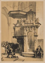 Sketches in Belgium and Germany, First Series, Pulpit in the Cathedral of Treves   1306268   ja       japanese Successfully Translated  Original: Print, ca. 1801. Translat: Print, ca. 1801. 1166286 ja japanese Successfully Translated Original: John Nichols