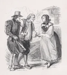 ベランジェの全作品からの旅人、1836年。クリエイター：ルイ＝アンリ・ブレヴィエール、セザール＝オーギュスト・エベール。