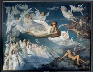 魂の詩魂の通り道 ルイ・ジャンモット（1814-1892）の絵画