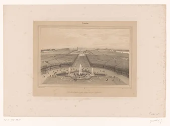 ベルサイユの庭園の眺め Vue générale du Parc et du Château (オブジェクトのタイトル) パリとその周辺の顔 (シリーズ タイトル) Versailles (オブジェクトのシリーズ タイトル)