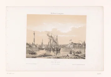 クール・カファレッリからのカーンの眺め Port de Caen, pris du Cours Caffarelli (オブジェクトのタイトル) 現代フランス（シリーズタイトル） La France de nos jours (オブジェクトのシリーズ タイトル)