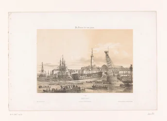 ロリアン港のアーセナルの眺め ロリアン。 Interior du Portmilitary (オブジェクトのタイトル) 現代フランス（シリーズタイトル） La France de nos jours (オブジェクトのシリーズ タイトル)