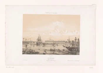 シェルブール港のバッサン ナポレオン 3 世の眺め シェルブール。 Basin Napoleon III (オブジェクトのタイトル) 現代フランス（シリーズタイトル） La France de nos jours (オブジェクトのシリーズ タイトル)