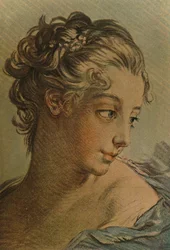 La Tete DUne Jeune Fille、少女の頭、c1760-1790、1913
