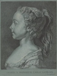 マリー・ロザリー・ヴァンルー、c。 1764年。