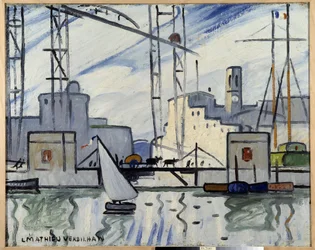 フェリー橋、マルセイユ 1918-1920 カンティーニ美術館、マルセイユ