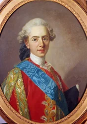フランス王であり、ベリー公であったルイ16世（1754-1793）の肖像 ルイ・ミシェル・ファン・ロー（1707-1771）の絵画 1769年 日0,64 x 0,49 m