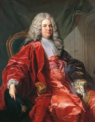 ミッシェル・エティエンヌ・テュルゴ（1690-1751）の肖像、ランチュイユ・ミッシェル・ヴァン・ロー（1707-1771）作