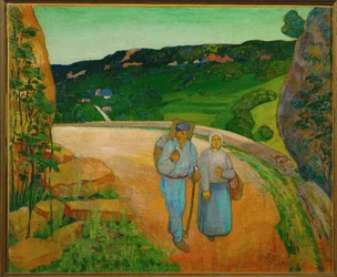 ポリニー近郊のジュラ山脈を越える峠（キャンバスに描かれた絵）