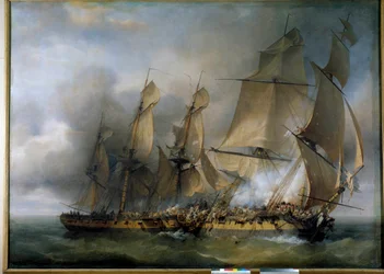 1798年12月14日、フランスのフリゲート艦La Bayonnaiseとイギリスのフリゲート艦L