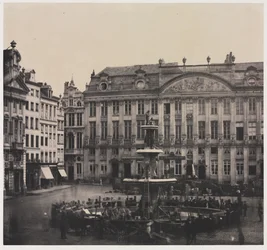 1856年7月の無名の記念噴水の建設。