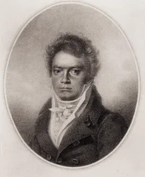 Beethoven, Ludwig, van. Compositor alemão (gravura)