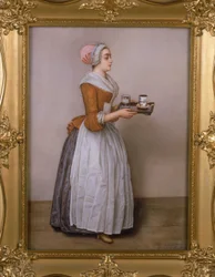 ラ・チョコラッタ（ホットチョコレート）、ジャン＝エティエンヌ・リオタール（1702-89）の原作を模写