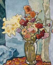 花瓶の花; 花瓶の花、1939年頃（キャンバスに油彩）