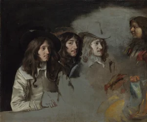 三人の男と少年c。 1647-1648