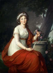 Tatyana Vasilyevna Yusupova伯爵夫人の肖像、née von Engelhardt 1769-1841、1797年。