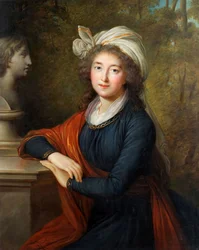 Elżbieta Izabela Lubomirska王女の肖像、旧姓Czartoryska伯爵夫人、1736-1816年、1793年。
