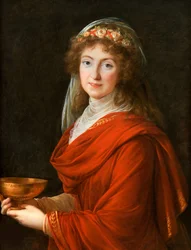 Siemontkowsky-Bystry 伯爵夫人の肖像、1793 年。