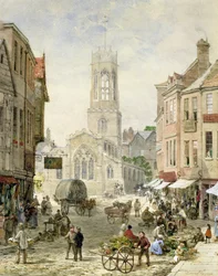 All Saints Pavement, York （水彩、ボディカラー、紙