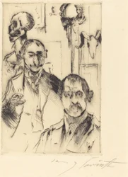 骸骨のある二重の肖像 骸骨のある二重の肖像」1916年。