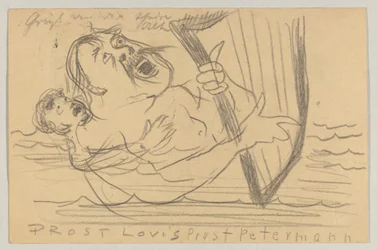 Lovis Corinth から Carl Strathmann へ: はがき、1903 年 7 月 18 日の消印
