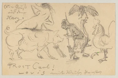 Lovis Corinth から Carl Strathmann へ: はがき、1905 年 7 月 21 日消印