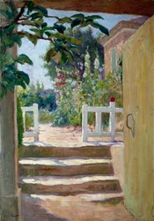 プロヴァンスの階段 ジョセフ・ロイス・プラット（1879-1934）の絵画 20世紀