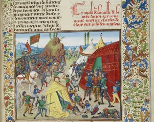シャルル オブ ブロワは、1470 年から 1475 年頃、ラ ロッシュ デリアンの戦いで捕らえられました。