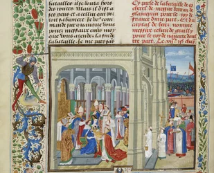 1364年5月19日のフランス王シャルル5世の戴冠式、1470-1475年頃。