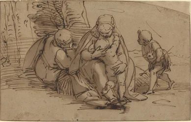 幼児聖ヨハネと聖家族