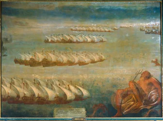 1571年のレパントの海戦では、ドン・ファン・ドートリッシュ率いる帝国艦隊とヴェネツィアのドージェが戦った。