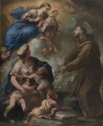 聖フランチェスコに現れた聖母と子（英語：The Virgin and Child Appearing to Saint Francis of Assisi）