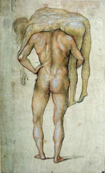 ルカ・シニョレッリ(1441-1523)作「身につけた男」 15世紀 パリ、ルーヴル美術館蔵