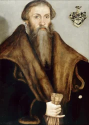 サクソン人弁護士レオンハルト・バドホルン（1510-1587）の肖像