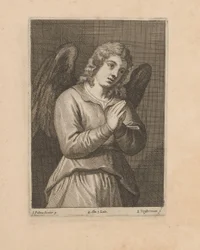 腕を組んだ天使