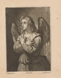 手を組んだ天使