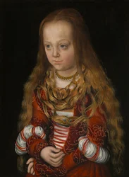 ザクセンの王女、1517年頃（パネルに油彩）