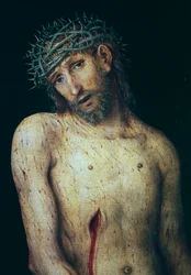 ルーカス・クラナッハ（1472-1553）の「ピエタ」はパネルにテンペラで描かれています。ドイツ