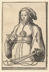 SibylsのシリーズからのAgrippine Sibyl、ca。 1530年。