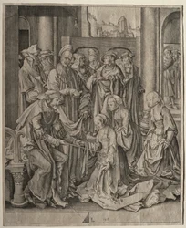 1518年、アハシュエロスの前のエステル。