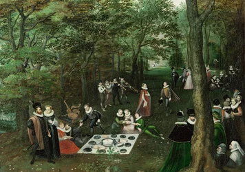 春。ピクニック...（キャンバスに油彩）