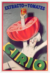 Juliste "Cirio" säilöttyjä tomaatteja (väri litho)