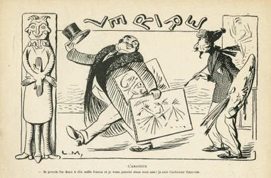 Le Rire誌02/03/12号に掲載されたイラスト - The amator (carving)