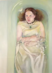 お風呂の女の子, 2004 （キャンバスに油彩）