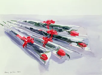 包まれた薔薇