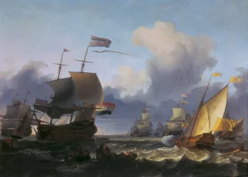 デ・ルイター提督への指揮権委譲（1665年6月18日、テクセル沖にて